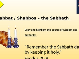 Shabbat, Sabbath, Jewish day of rest