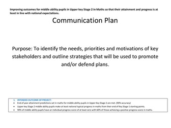 NPQSL 2019 Appendix Communication Plan