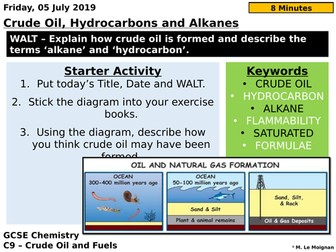 AQA GCSE Chemistry - Crude Oil and Fuels