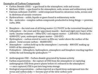 A-Level Geography Carbon cycle glossary