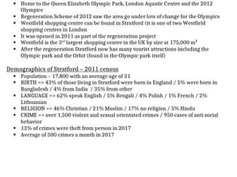 A-Level Geography CP Stratford C/S