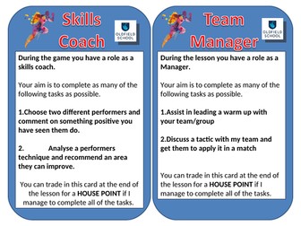 Super Hero Challenge Cards for a Range of Sports