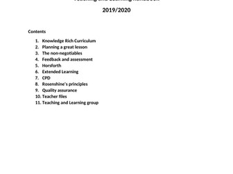Teaching and Learning handbook