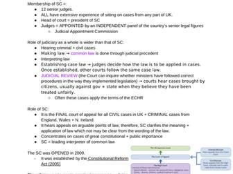 Relations between branches A-level Politics notes