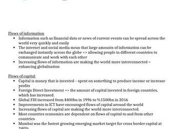 A-Level Geography Globalisation