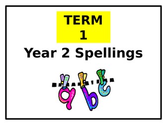 Year 2 Spelling Lists