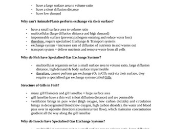 AQA A LEVEL BIOLOGY NOTES