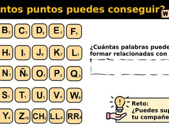 Spanish Scrabble for starter or plenary