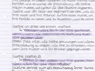 Edexcel A Level German Ich fuhl mich so 50-50 Quotes and Character Analysis of Frau and Herr Dehnert