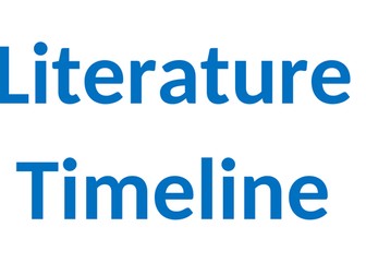 Literature timeline wall display 17th-20th C