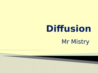 Diffusion (& Surface Area) Lesson -->AQA 9-1 GCSE Combined Science/TRIPLE BIOLOGY