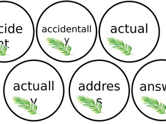 Year 3 4 Spelling Words Cursive Display