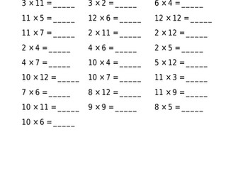 Times Table Intervention or Whole School Programme