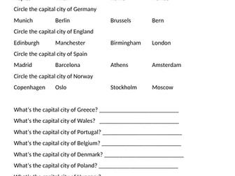 Capital City Quiz