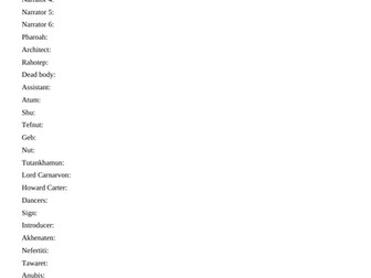 Egyptian Class Assembly