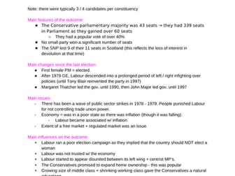 Voting behaviour and the media A-level politics notes (Edexcel)