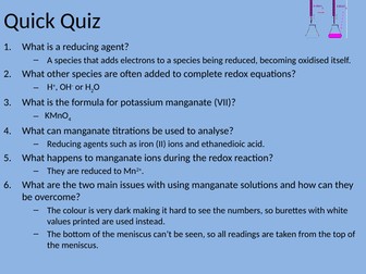 Redox & Electrode Potentials Resources