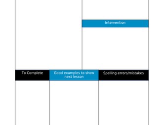 Marking and Feedback Record
