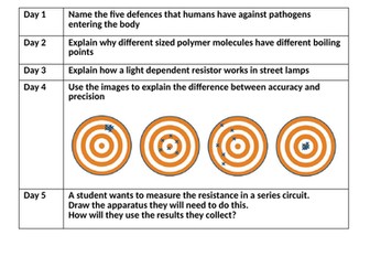Train your Brain 2 - AQA Retrieval Practice