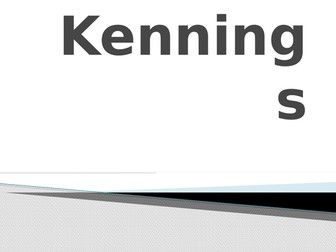Kennings sequence plan and resources