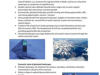 A level Edexcel Glaciation EQ4 Revision notes