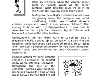 Diary of a Wimpy Kid; Year five writing WAGOLL