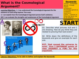 Year 7 - Lesson 3 - What is the Cosmological Argument?