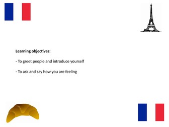 Year 7 French: greetings, name and how are