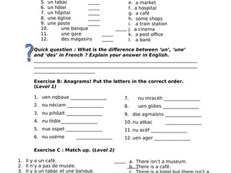 French places in town