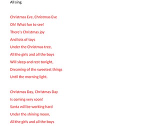 Christmas play for Early Years (non-religious)