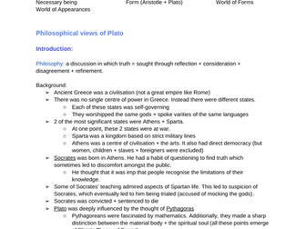 Ancient Philosophical influences OCR REP notes