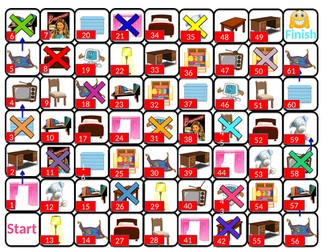 FRENCH Game to revise DANS MA CHAMBRE, IL Y A...