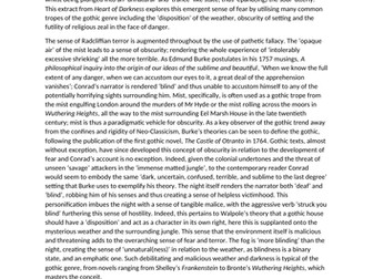 Gothic - 'Heart of Darkness' critical appreciation