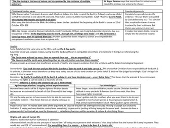 GCSE Religious Studies complete revision notes for paper 2 (Themes BCDF)