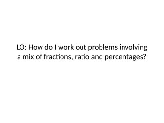 %FractionRatioMix problems
