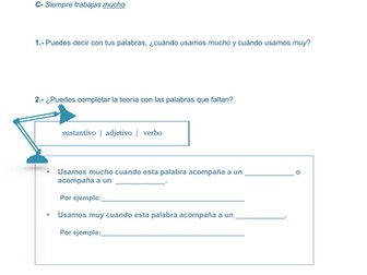 Difference between 'muy' and 'mucho'. Beginner Spanish students.