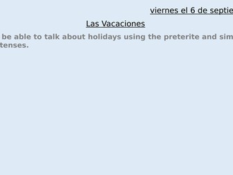 Las Vacaciones - transport & holiday activities