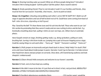 Year 6 Leavers' Assembly - "We've slept in!"