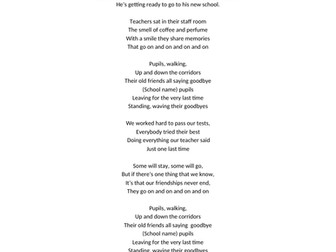 Year 6 Leavers - Don't Stop Believing (altered line in 2nd verse)