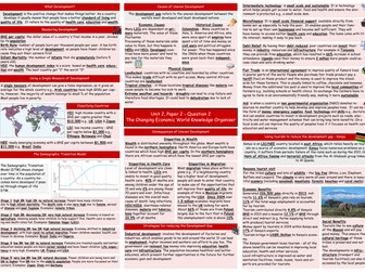 GCSE Geography (AQA) Knowledge Organisers