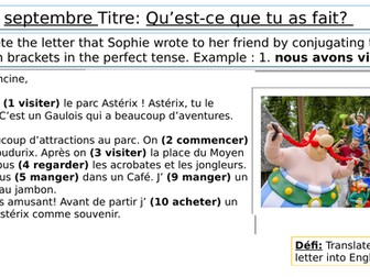 Dynamo 2 Module 1 Qu’est-ce que tu as fait?