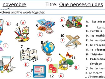 Dynamo 1 Module 2 Qu’est-ce que tu penses de tes matières?