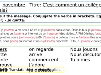 Dynamo 1 Module 2  C’est comment, un collège français?