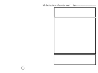 Non fiction page template