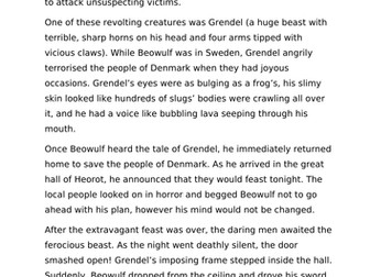 Beowulf Short Story