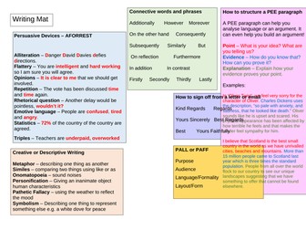 Literacy and Writing Mat