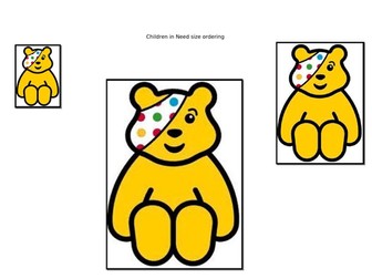 Children in Need size ordering