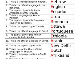 Quiz for the European Day of Languages