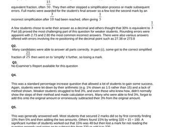 GCSE Foundation Homework Year 10
