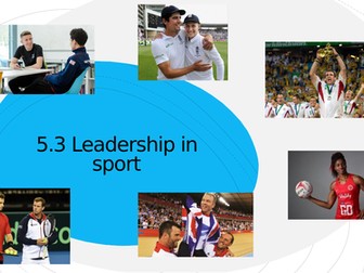 OCR A Level PE Year 2 Sport Psychology - Leadership in sport